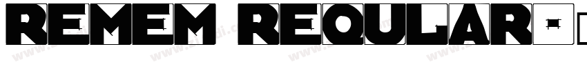 Remem Reqular字体转换